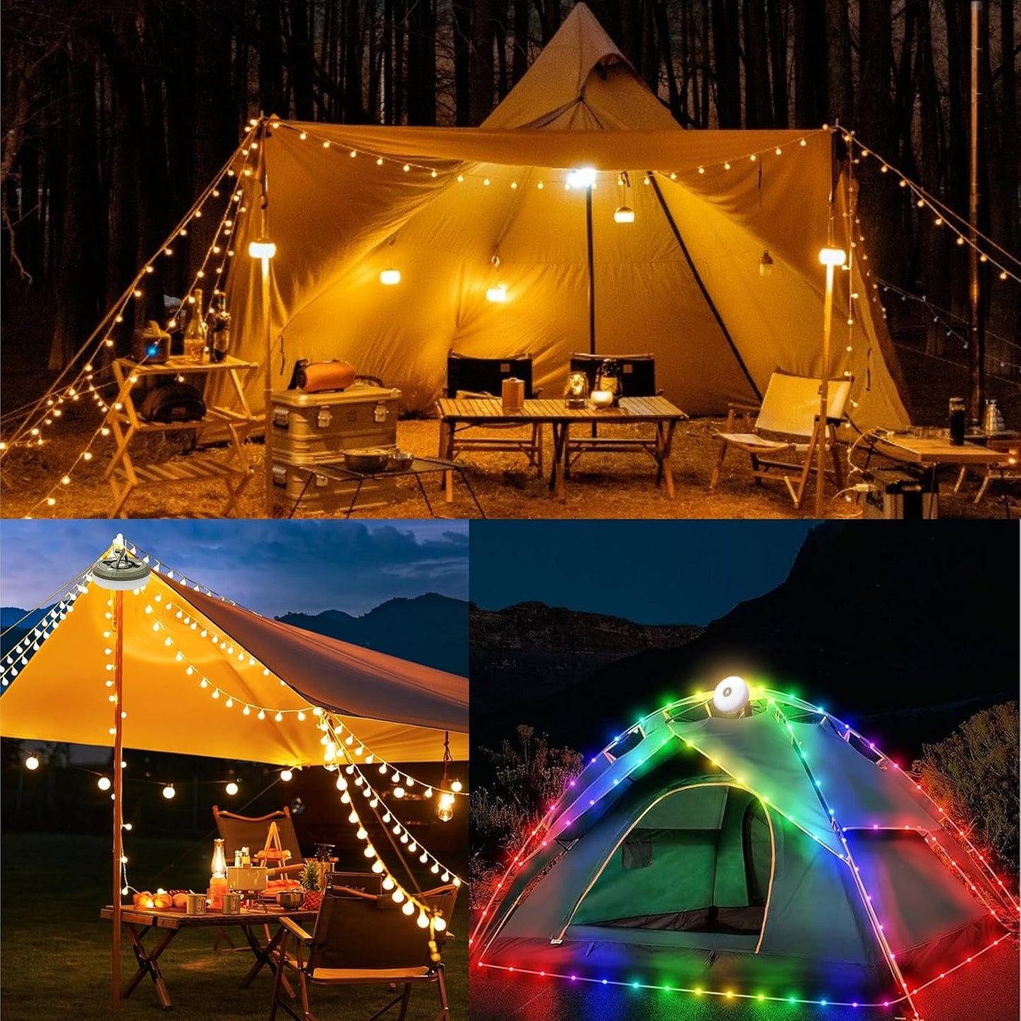 Camping Lights Multifunctional String Lantern with String Light